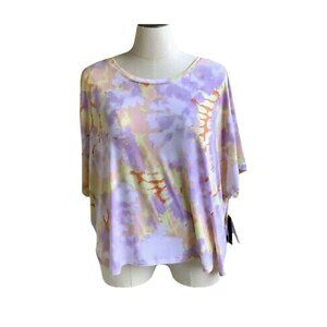 Tek Gear Womens Tie-Dye Workout Top 1X Polyester Blend